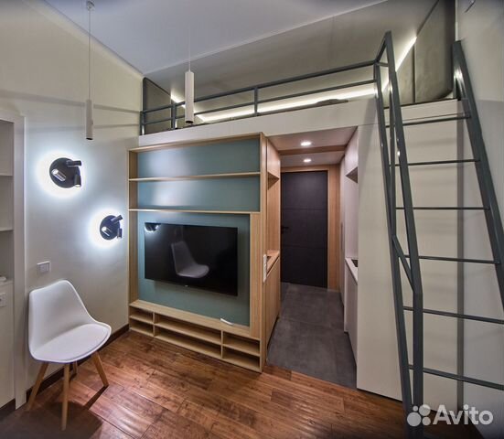 

Квартира-студия, 22 м², 2 кровати