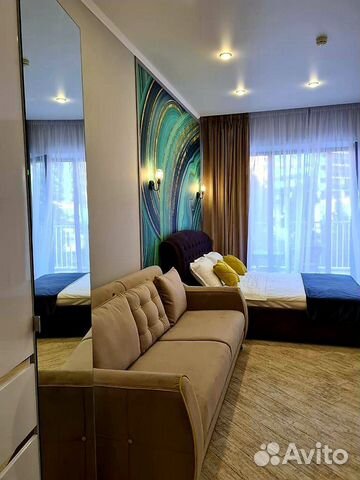 

Квартира-студия, 44 м², 2 кровати