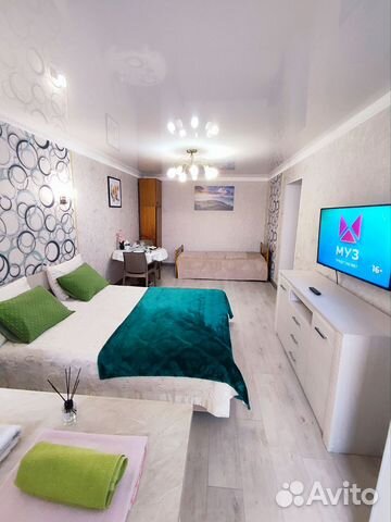 

1-к. квартира, 39 м², 3 кровати
