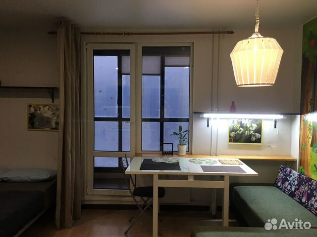 

Квартира-студия, 32 м², 3 кровати
