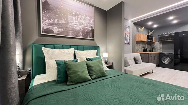 

Квартира-студия, 40 м², 3 кровати