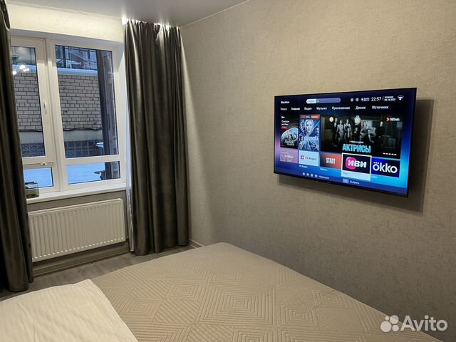 

1-к. квартира, 45 м², 2 кровати
