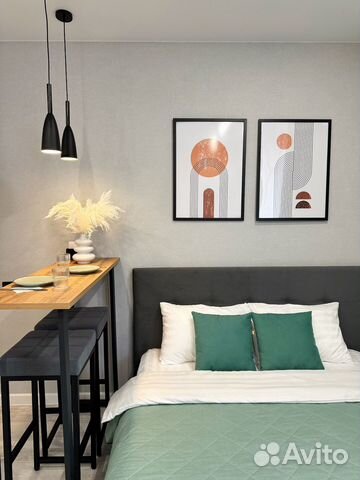 

Квартира-студия, 25 м², 2 кровати