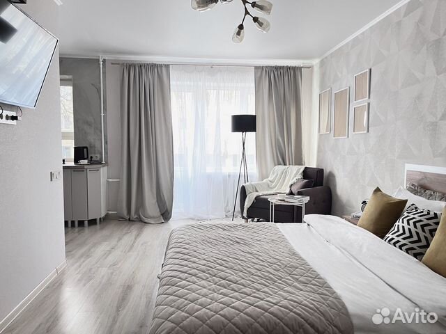 

Квартира-студия, 33 м², 2 кровати