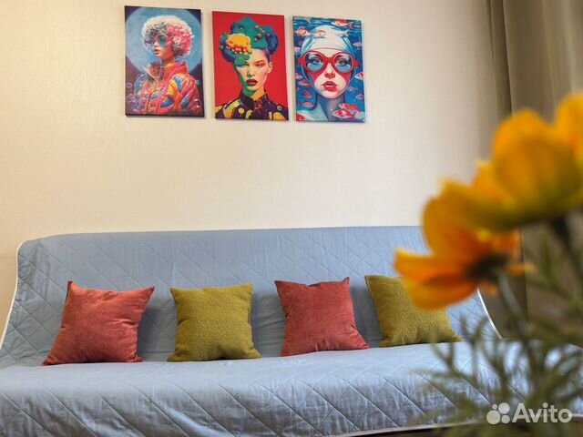 

1-к. квартира, 40 м², 2 кровати