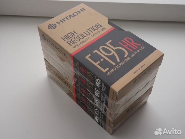 Видеокассеты Hitachi E-195 HR, made in Japan