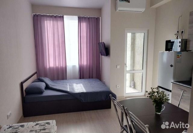 

Квартира-студия, 24 м², 2 кровати