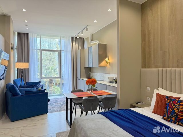 

Квартира-студия в апарт-отеле, 35 м², 2 кровати