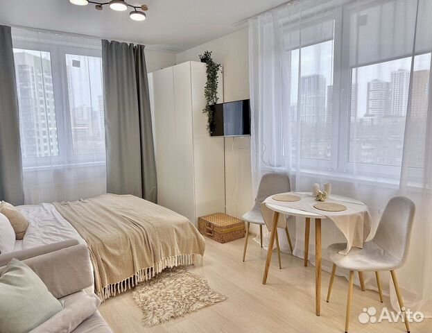 

Квартира-студия, 25 м², 2 кровати