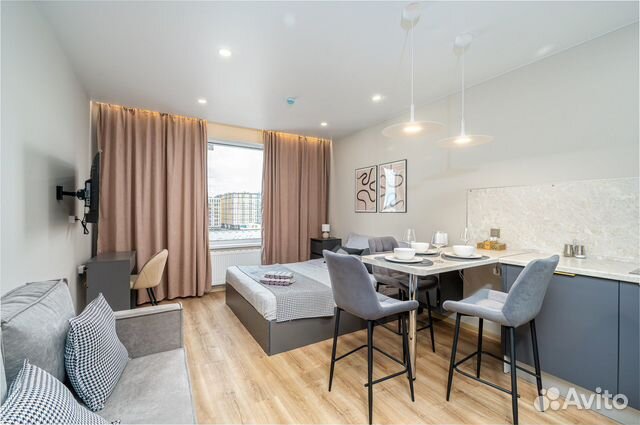

Квартира-студия, 30 м², 2 кровати