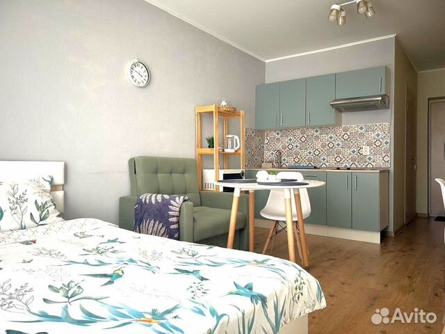 

Квартира-студия, 24 м², 2 кровати