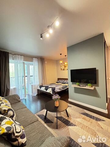 

Квартира-студия, 32 м², 2 кровати