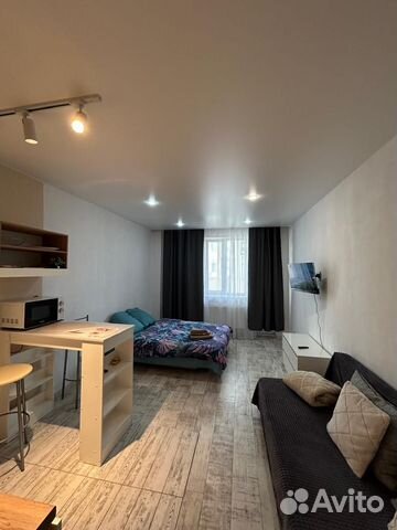 

Квартира-студия, 28 м², 2 кровати
