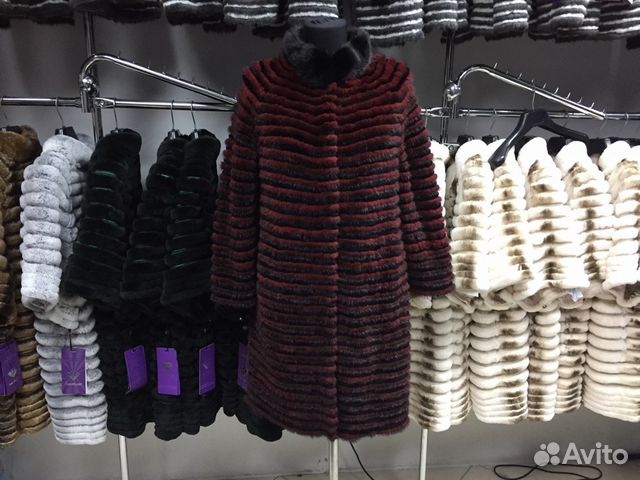 Шуба вязанная норка Шуба вязанная норка