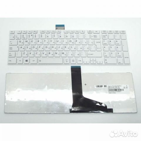 Клавиатура Toshiba Satellite L850 L875 белая