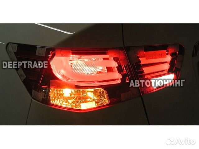 Тюнинг фонари Kia Cerato 2 стиль BMW крас/тон