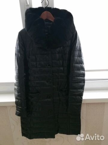 Пальто кожаное зимнее с натуральным мехом Пальто кожаное зимнее с натуральным мехом