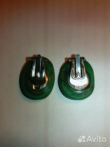 Клипсы малахитовые Клипсы малахитовые