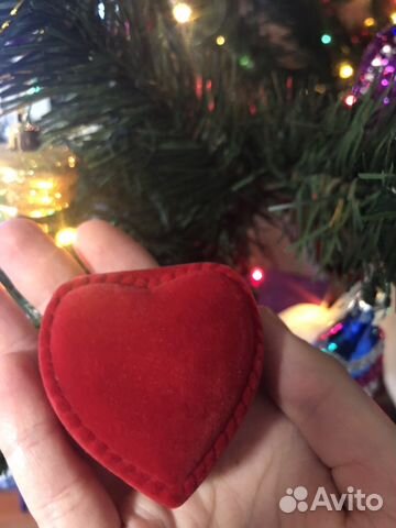 Коробочка «сердце»для кольца/серёжек/кулона