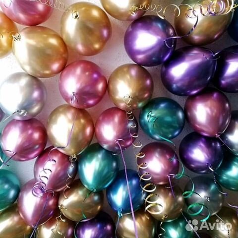 Воздушные шары хром