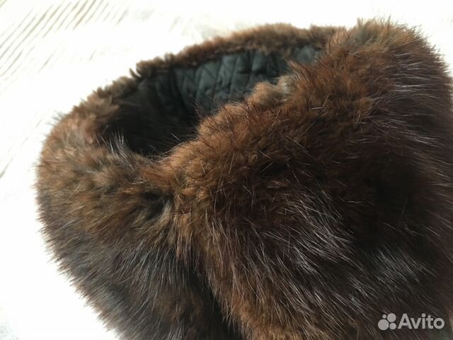 Норковая шапка (диаметр 56 см)