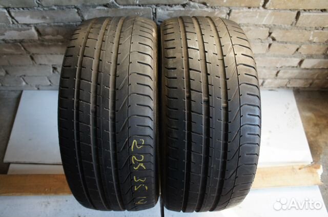 Летние шины бу R19 225/35/19 Pirelli P Zero пара