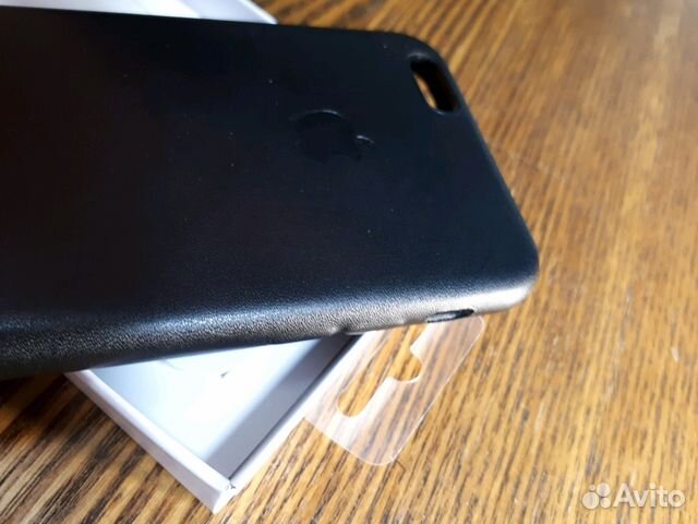Чехол iPhone 6/6S Leather Case черный