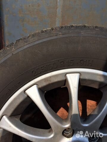 Шины 4шт 205/60 r15 летная резина на дисках. Диски Шины 4шт 205/60 r15 летная резина на дисках. Диски
