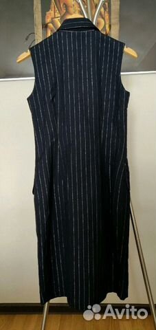 Платье пиджак в полоску