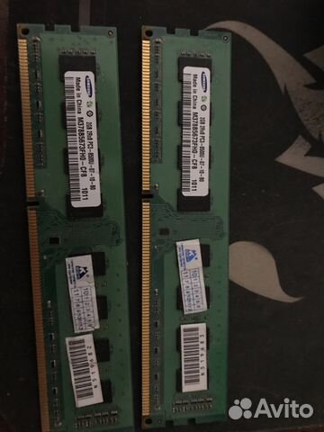 Оперативная память SAMSUNG ddr3 2x2gb