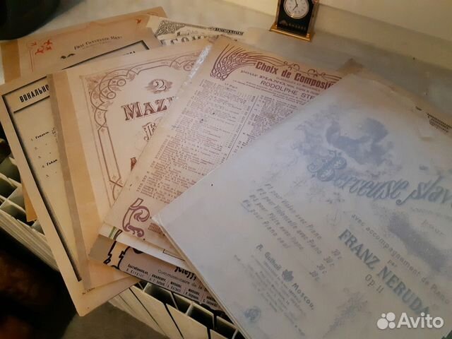 Ноты конца19, начала20 века