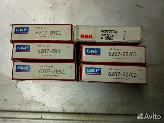 SKF 6207/NSK/FAG 6210 не Китай