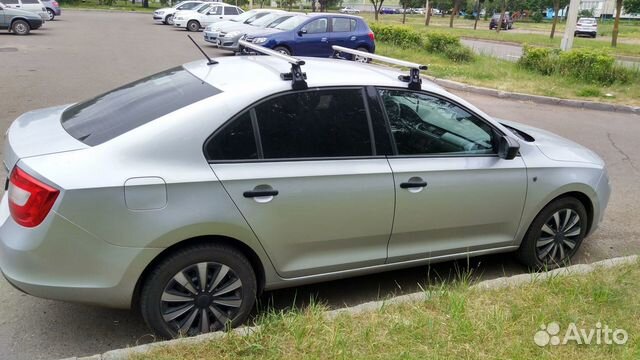 Багажник Аэро на крышу для автомобиля Шкода Рапид