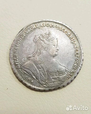 Рубль Анны Иоановны 1738г,портрет Лефкена в хороше Рубль Анны Иоановны 1738г,портрет Лефкена в хороше