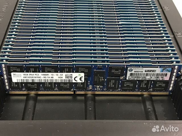 Серверная память 16GB PC3-14900r HP P/N 712383-081 Серверная память 16GB PC3-14900r HP P/N 712383-081