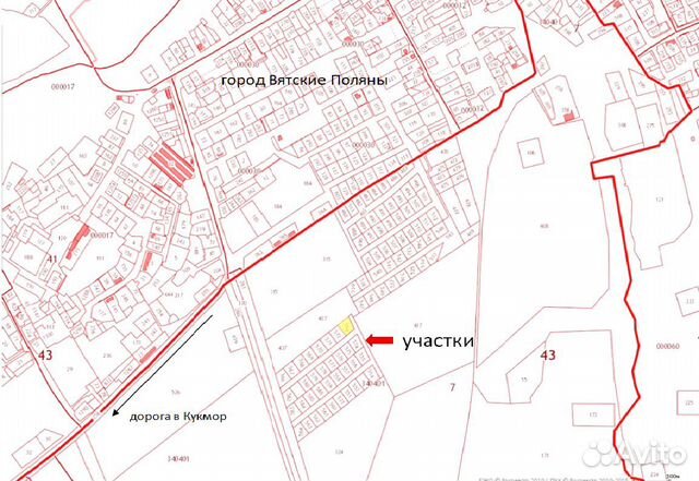 Кадастровая карта вятские поляны