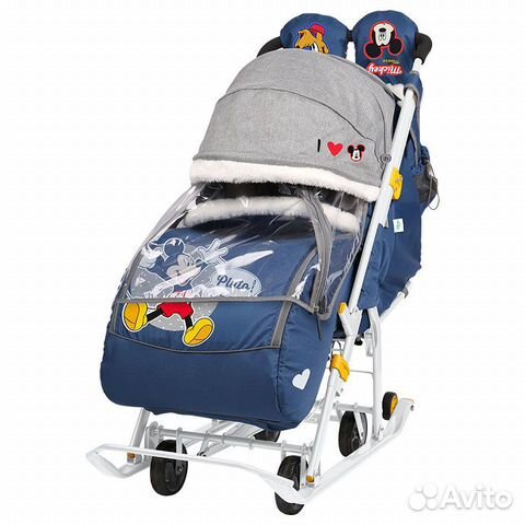 Санки-коляска, принт: Микки Маус