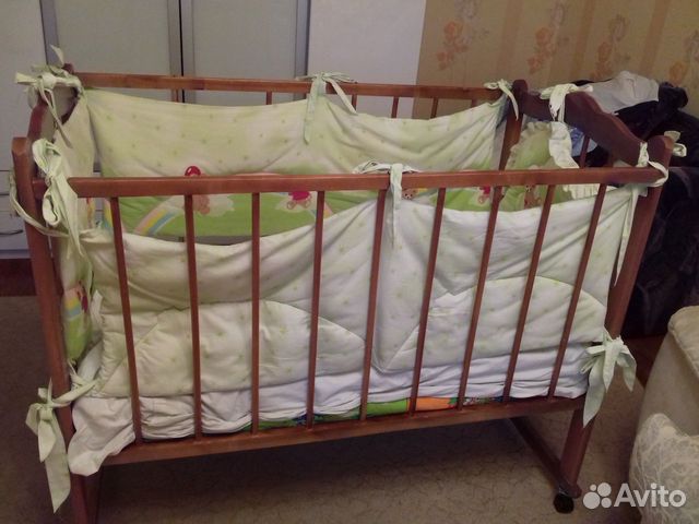 Кровать, матрас, бортики для кровати