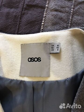 Пальто шерстяное ASOS
