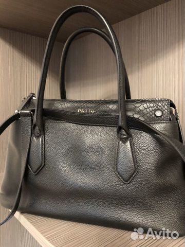 Сумка кожаная Palio чёрная