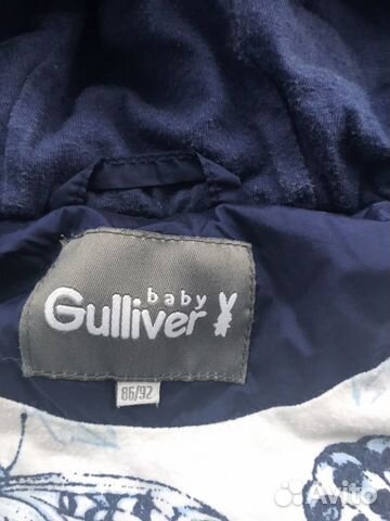Куртка удлиненная зимняя gulliver, 86-92
