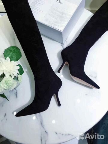 Ботфорты Dior замша Ботфорты Dior замша