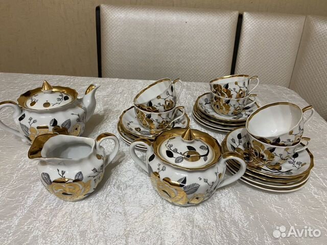 Сервиз чайный Золотая Роза