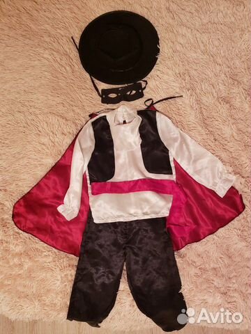 Костюм карнавальный Зорро прокат