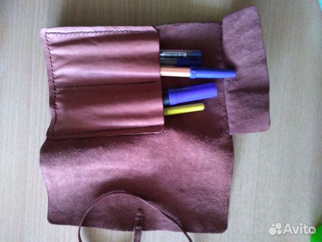Органайзер кожаный для ручек новый
