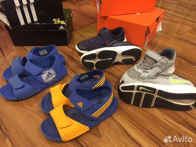 Кроссовки сандалии Adidas Nike 31 32 р как новые Кроссовки сандалии Adidas Nike 31 32 р как новые
