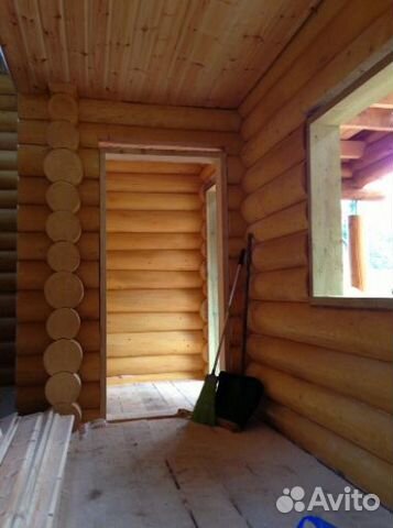 Сруб дома рубленный. Зимний лес. Делянка в Кстово Сруб дома рубленный. Зимний лес. Делянка в Кстово