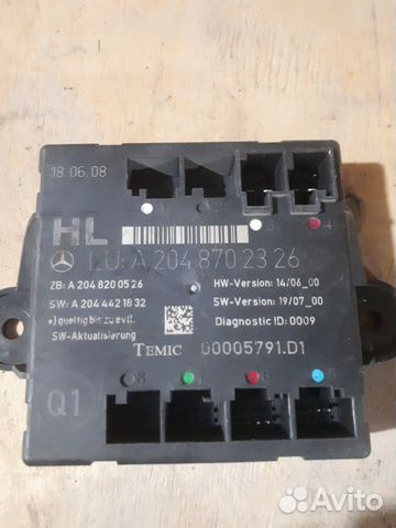 Блок управления двери А204 870 23 26 мерседес 204