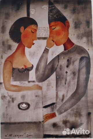 Продам картину Макеев Владимир бумага/масло 60/40