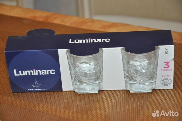 Набор стопок Айси Luminarc, 60мл, 3 шт.Новый Набор стопок Айси Luminarc, 60мл, 3 шт.Новый